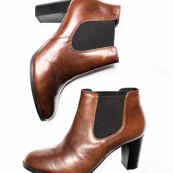 Brown Heeled Boots - Picture 1 of 1